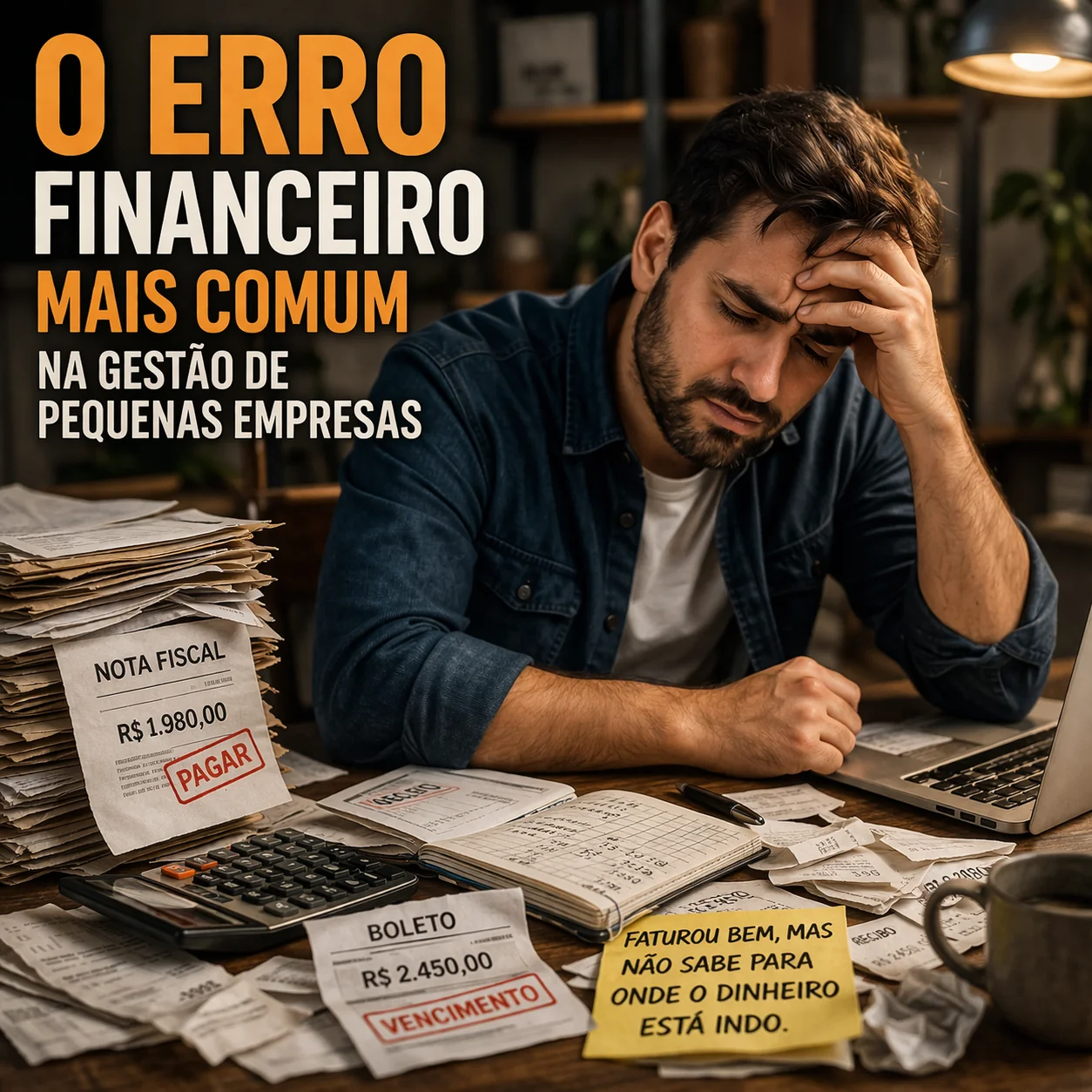 A falta de controle financeiro é o erro mais comum nas empresas. Entenda como isso impacta o crescimento e a saúde do negócio.
