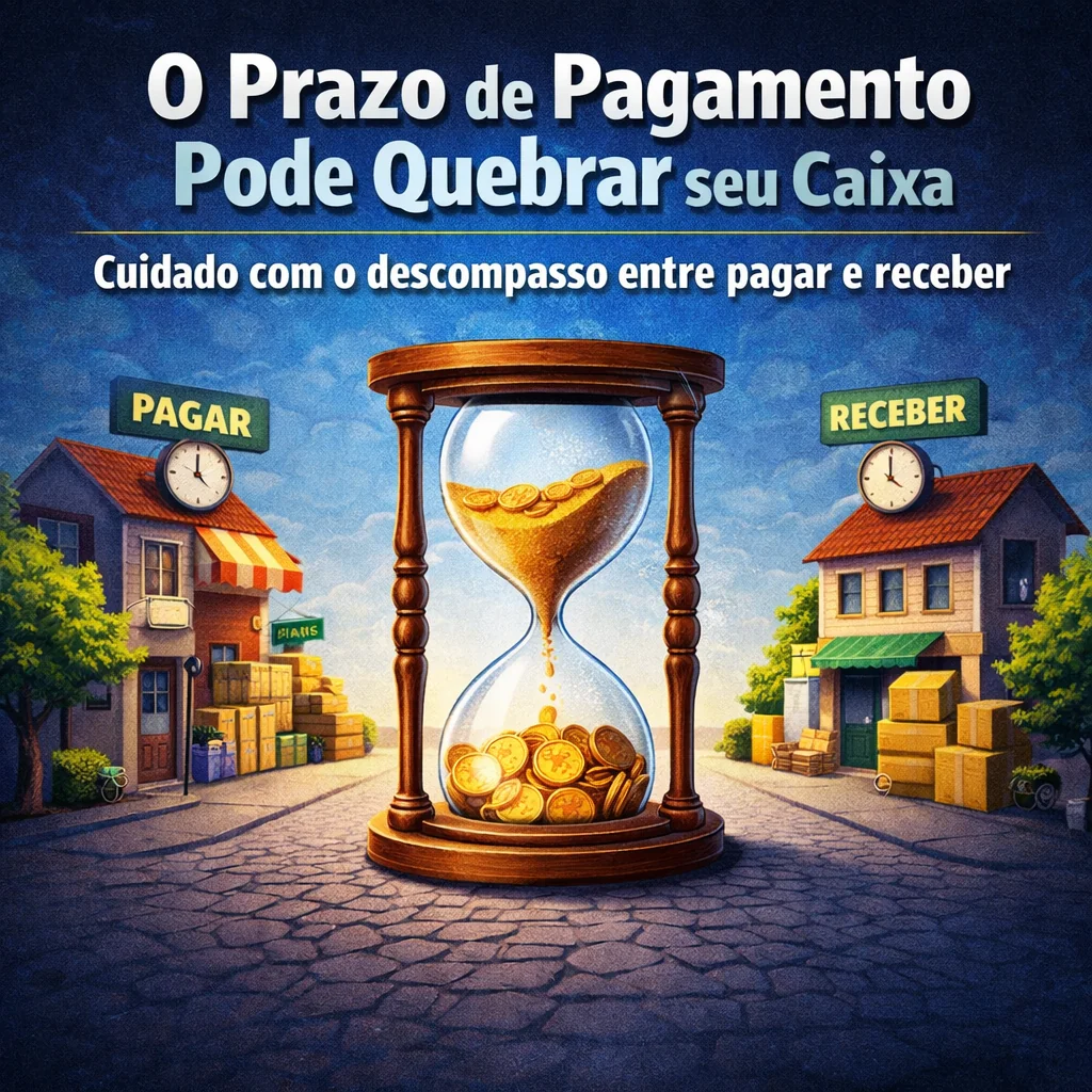 Diferenças entre prazos de pagamento e recebimento podem comprometer o caixa da empresa, mesmo com boas vendas.