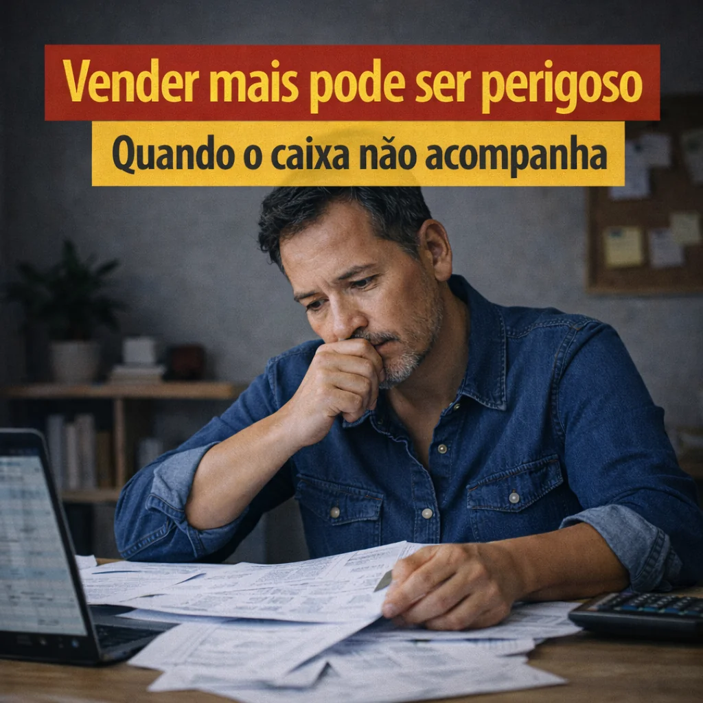 Crescimento sem organização financeira pode aumentar riscos, mesmo em empresas com boas vendas.