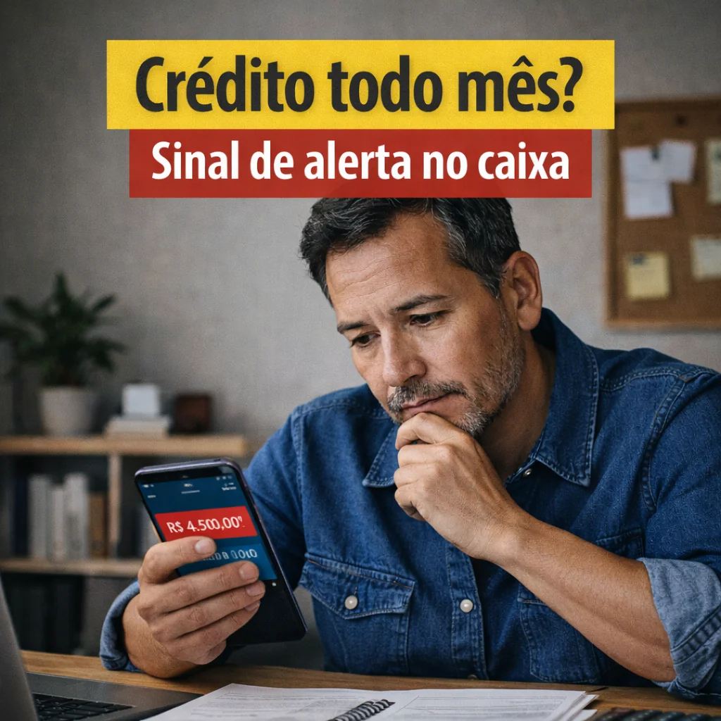 Dependência constante de limite bancário e crédito pode ser sinal de falhas no fluxo de caixa das pequenas empresas.